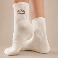 Croissant Quarter Crew Inside Out Grip Sock
