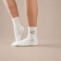 Louie Quarter Crew Inside Out Grip Sock