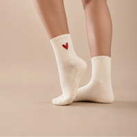 Amour Quarter Crew Inside Out Grip Sock